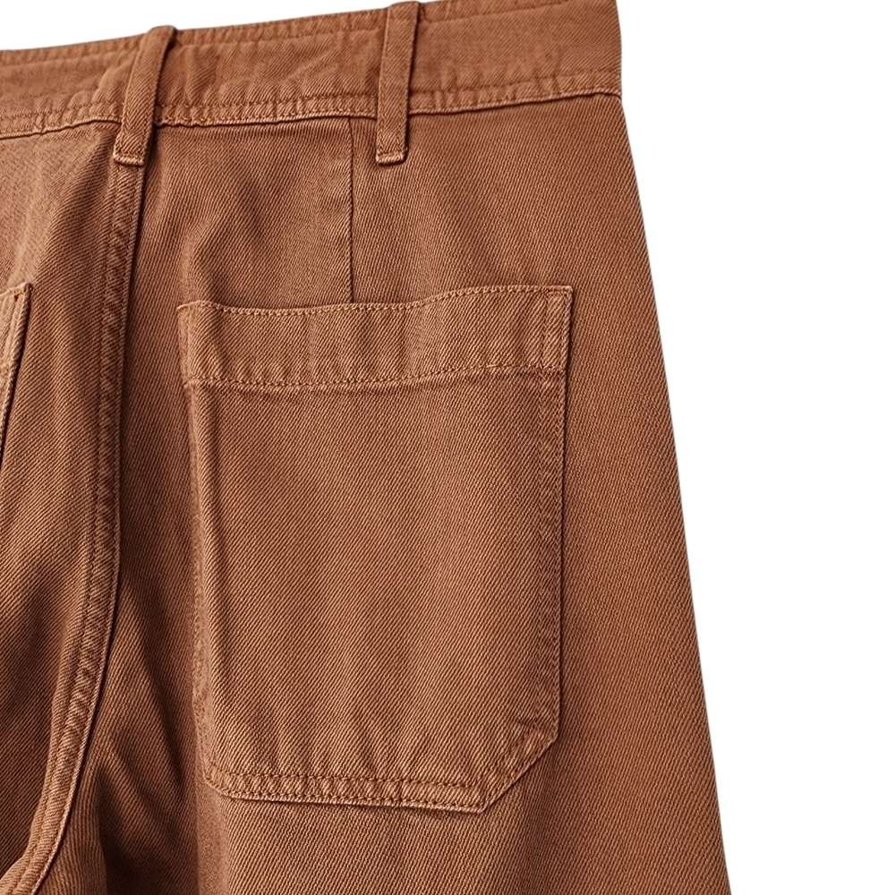 H&M Brown Wide Leg Denim Trouser Jeans Women's Size 4 NEW - Picture 3 of 5